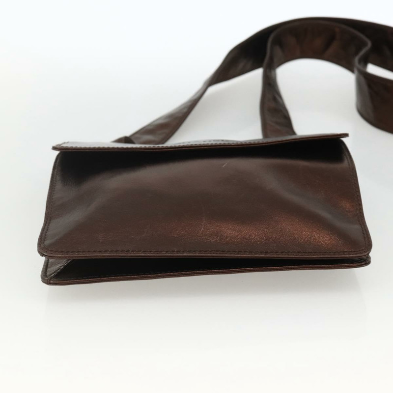 【日本直送】香奈兒棕色皮革單背包 CC Auth BA11861A-4