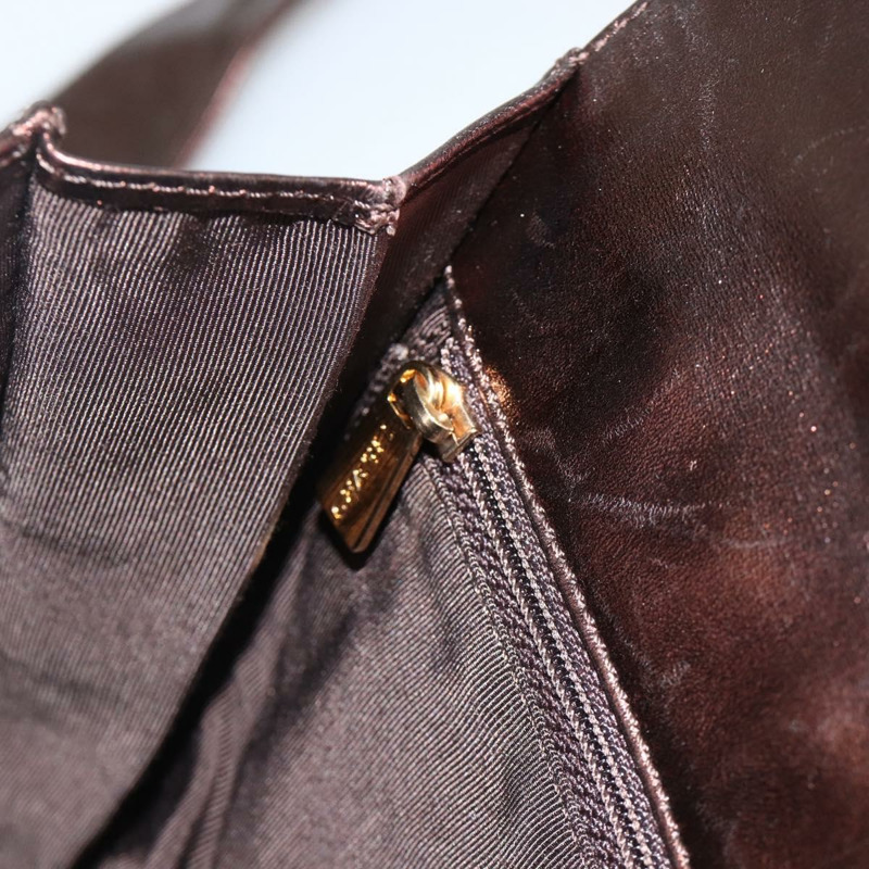 【日本直送】香奈兒棕色皮革單背包 CC Auth BA11861A-20