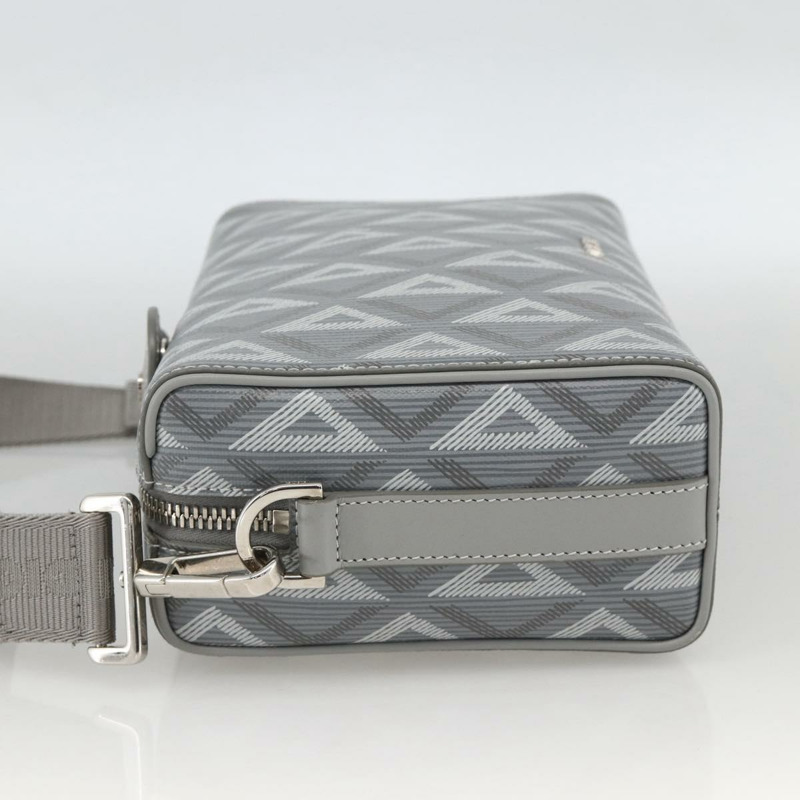 【日本直送】Christian Dior Rango 22 肩背包 PVC帆布 灰色 銀色 正品 174428SAM-2