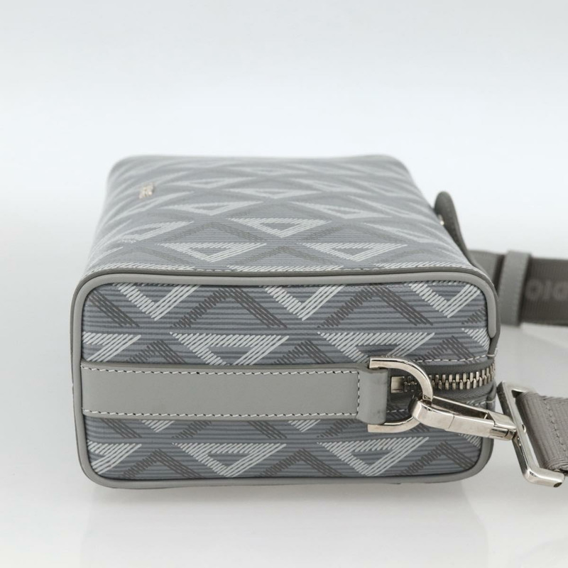 【日本直送】Christian Dior Rango 22 肩背包 PVC帆布 灰色 銀色 正品 174428SAM-3