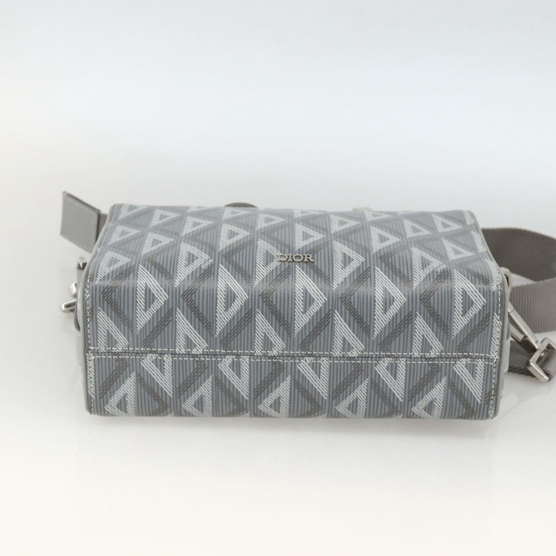 【日本直送】Christian Dior Rango 22 肩背包 PVC帆布 灰色 銀色 正品 174428SAM-4