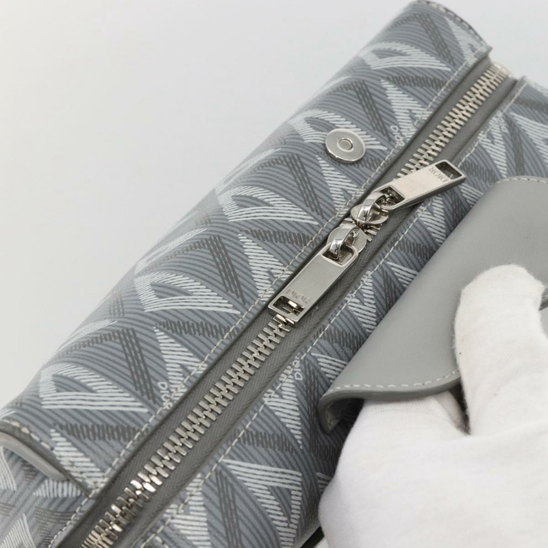 【日本直送】Christian Dior Rango 22 肩背包 PVC帆布 灰色 銀色 正品 174428SAM-6