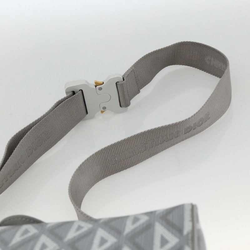 【日本直送】Christian Dior Rango 22 肩背包 PVC帆布 灰色 銀色 正品 174428SAM-8