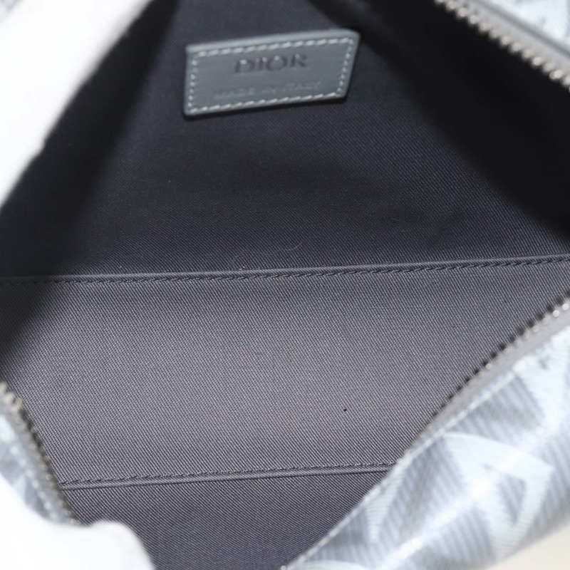 【日本直送】Christian Dior Rango 22 肩背包 PVC帆布 灰色 銀色 正品 174428SAM-10