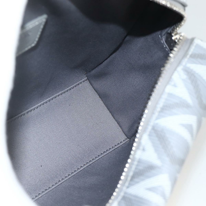 【日本直送】Christian Dior Rango 22 肩背包 PVC帆布 灰色 銀色 正品 174428SAM-19