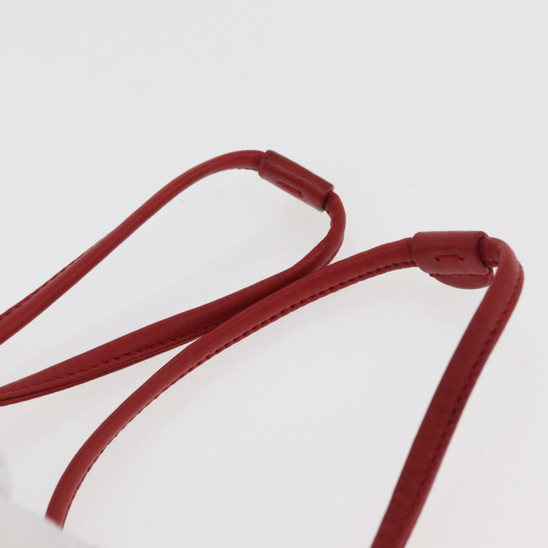 【日本直送】SAINT LAURENT Teddy 小號單肩包 皮革 紅色 銀色 正品 167159A-13