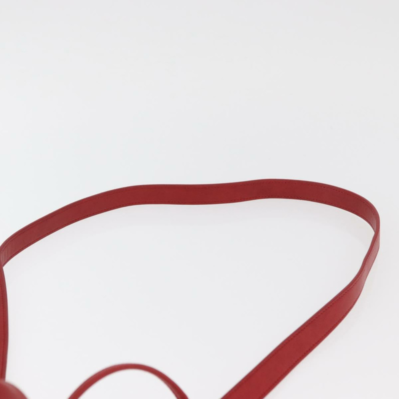 【日本直送】SAINT LAURENT Teddy 小號單肩包 皮革 紅色 銀色 正品 167159A-14