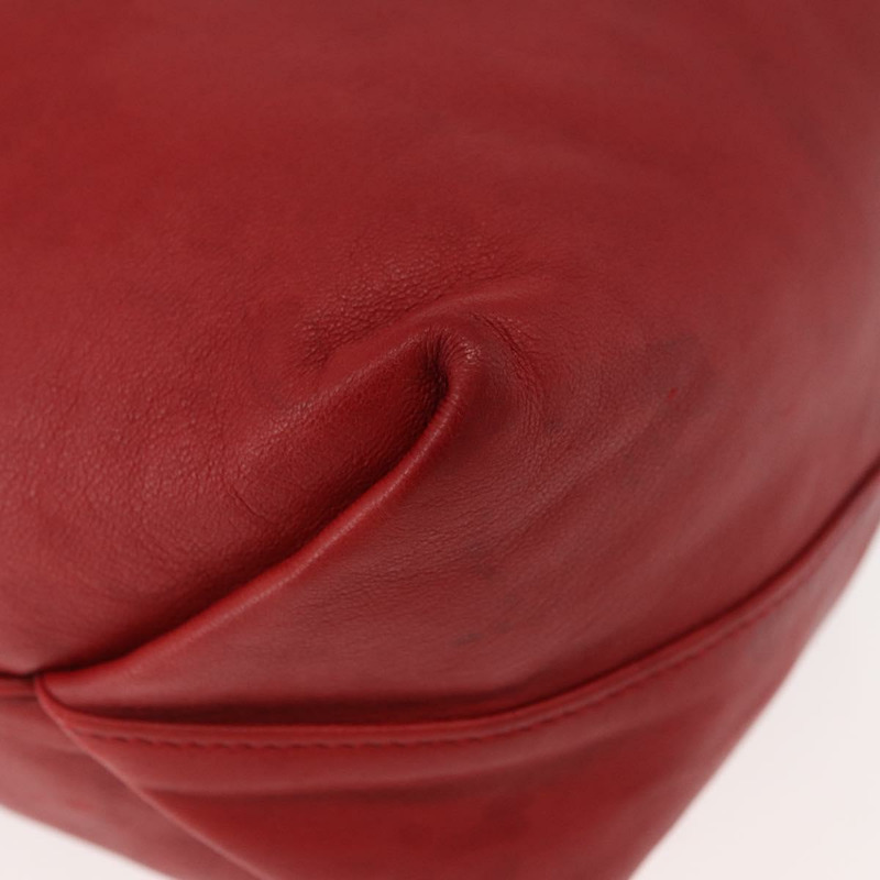 【日本直送】SAINT LAURENT Teddy 小號單肩包 皮革 紅色 銀色 正品 167159A-16