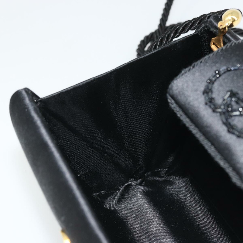 【日本直送】GUCCI 黑色金色緞面單肩包 正品 INZ115A-19