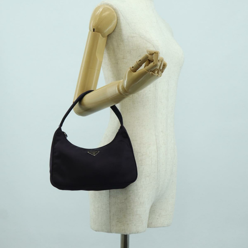 【日本直送】PRADA 尼龍紫銀色手提包 正品 INZ080A-20