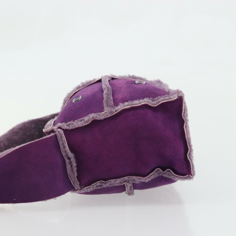 【日本直送】香奈兒 Mouton 紫色銀色雙C標誌單背包 YKZ1122V-4