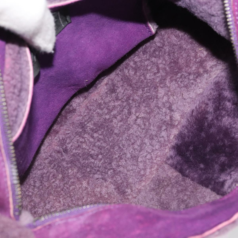 【日本直送】香奈兒 Mouton 紫色銀色雙C標誌單背包 YKZ1122V-8