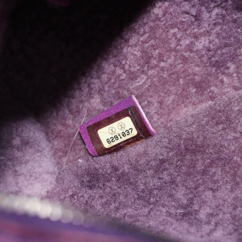 【日本直送】香奈兒 Mouton 紫色銀色雙C標誌單背包 YKZ1122V-10