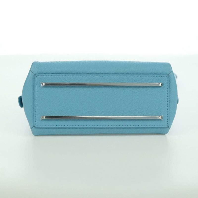 【日本直送】BALENCIAGA 手提包 皮革 兩用 淺藍色 金色 391571 正品 YKZ985M-10