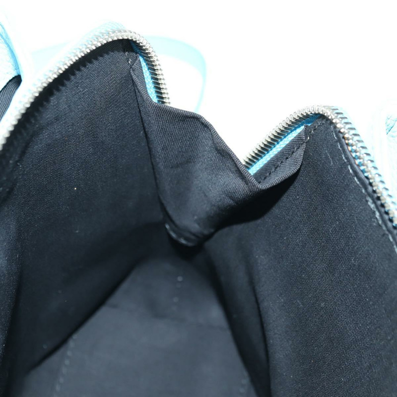 【日本直送】BALENCIAGA 手提包 皮革 兩用 淺藍色 金色 391571 正品 YKZ985M-22