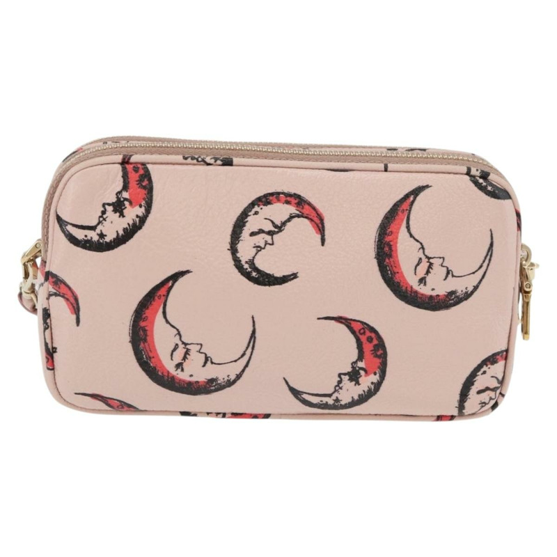 【日本直送】Miu Miu 粉紅金色皮革肩背包，正品 YKZ1066A-1