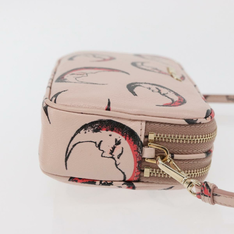 【日本直送】Miu Miu 粉紅金色皮革肩背包，正品 YKZ1066A-2