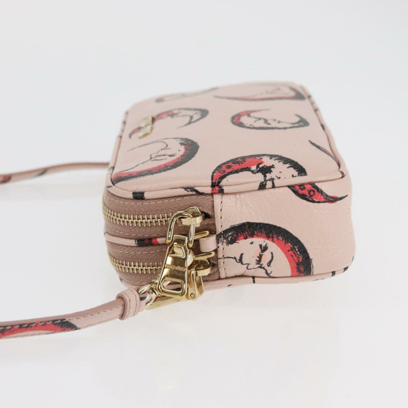 【日本直送】Miu Miu 粉紅金色皮革肩背包，正品 YKZ1066A-3