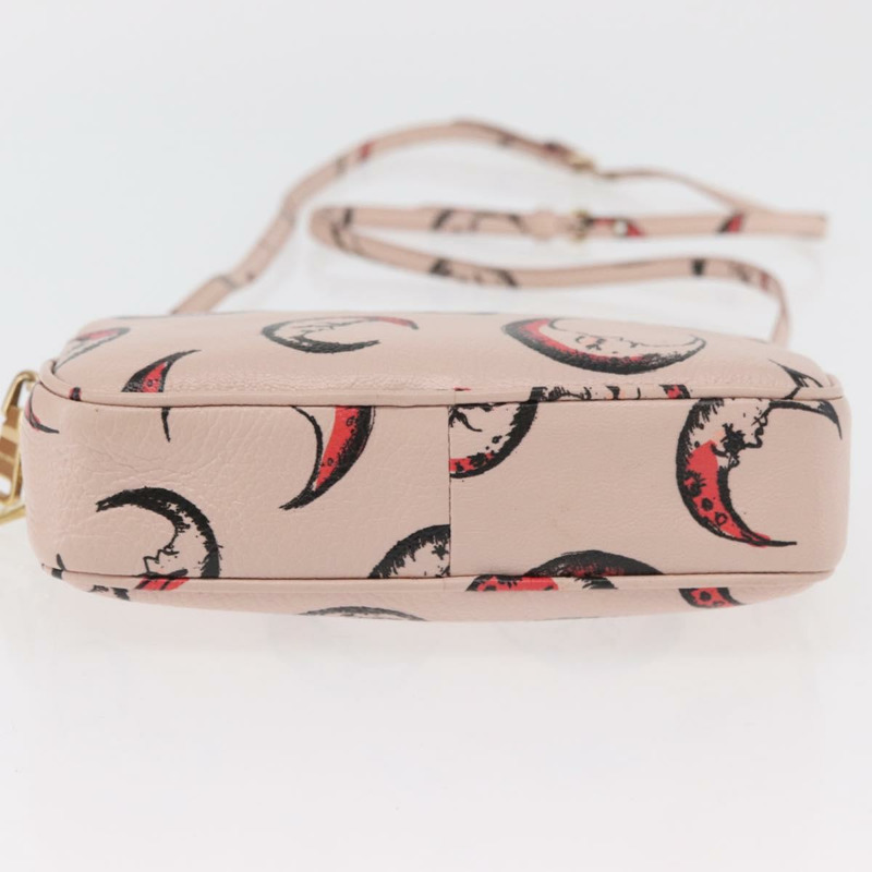 【日本直送】Miu Miu 粉紅金色皮革肩背包，正品 YKZ1066A-4