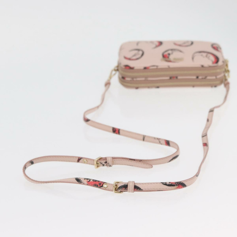 【日本直送】Miu Miu 粉紅金色皮革肩背包，正品 YKZ1066A-6