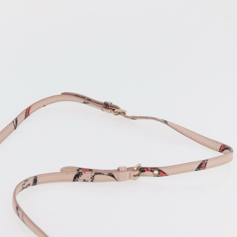 【日本直送】Miu Miu 粉紅金色皮革肩背包，正品 YKZ1066A-7