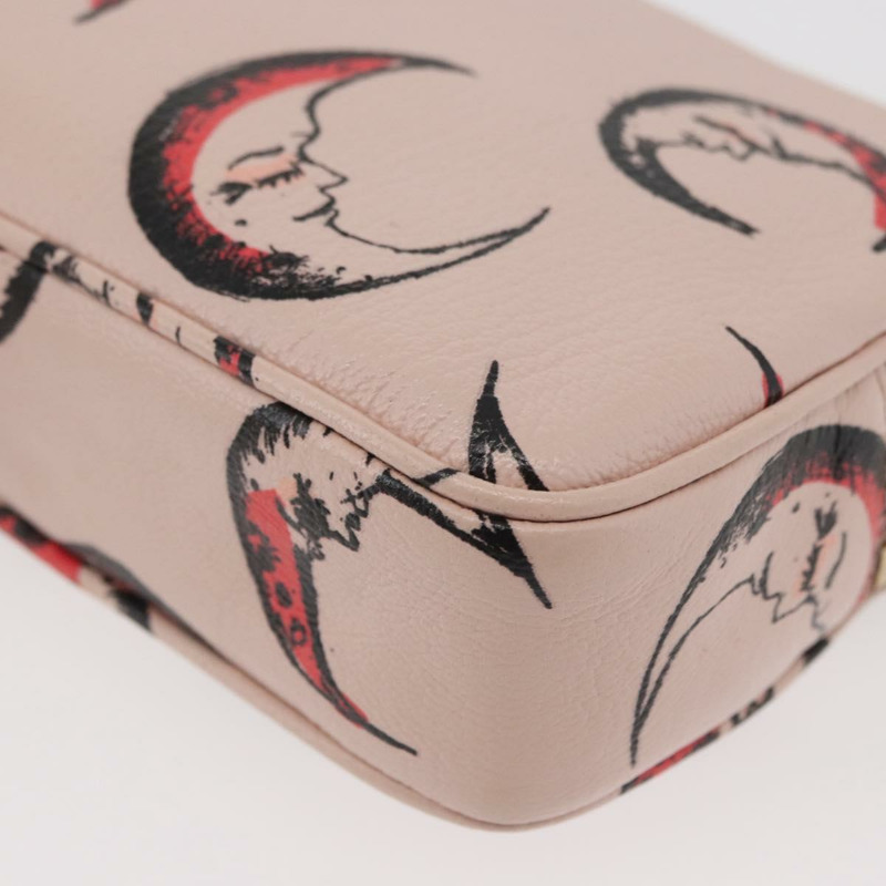 【日本直送】Miu Miu 粉紅金色皮革肩背包，正品 YKZ1066A-14