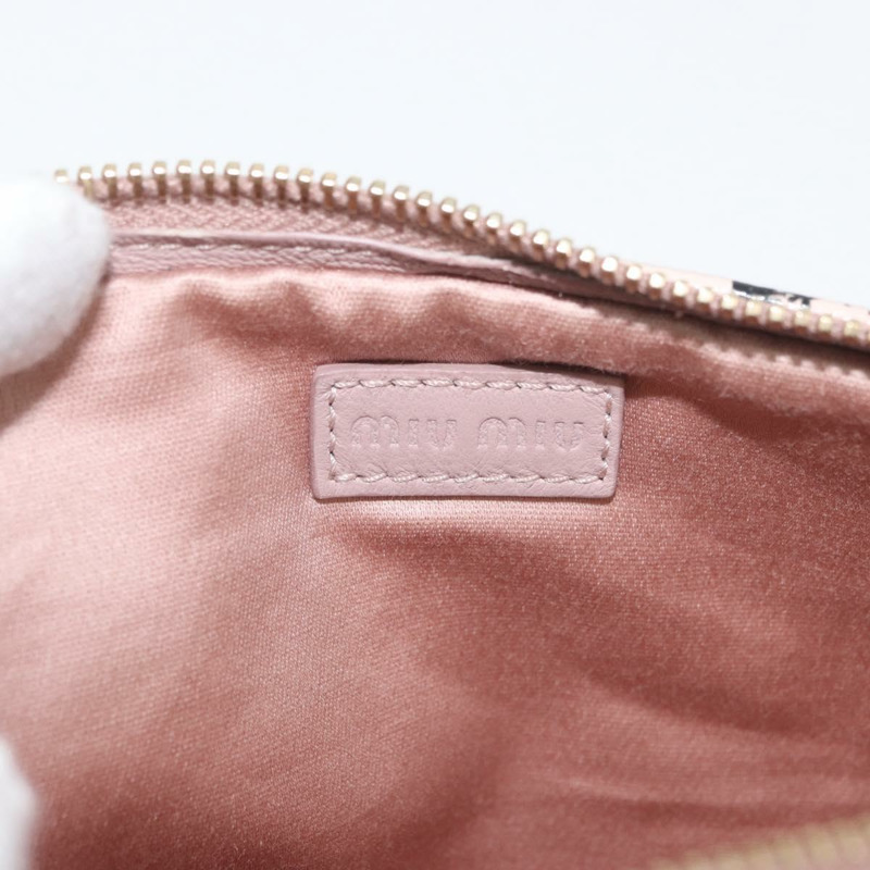 【日本直送】Miu Miu 粉紅金色皮革肩背包，正品 YKZ1066A-17