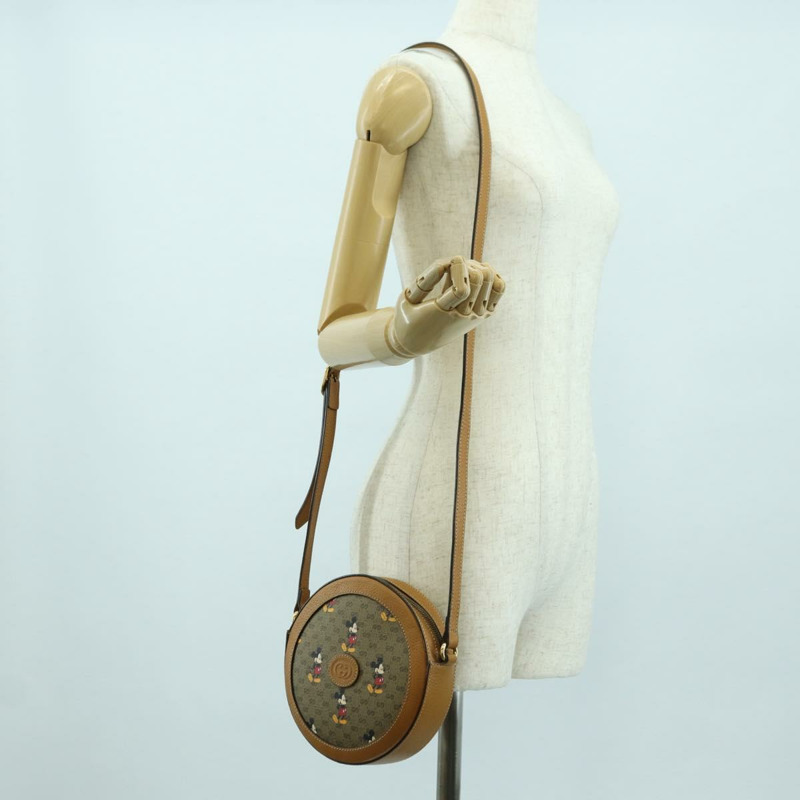 【日本直送】GUCCI Micro GG Supreme Disney 聯名手提包 PVC 米色 603938 正品 YKZ1341M-21