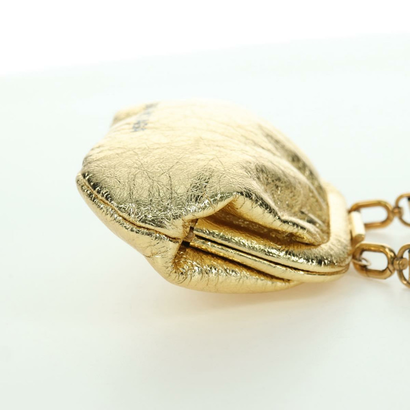 【日本直送】BALENCIAGA Cloud Coin 單肩包 皮革 金色 618915 正品 YKZ1511A-4