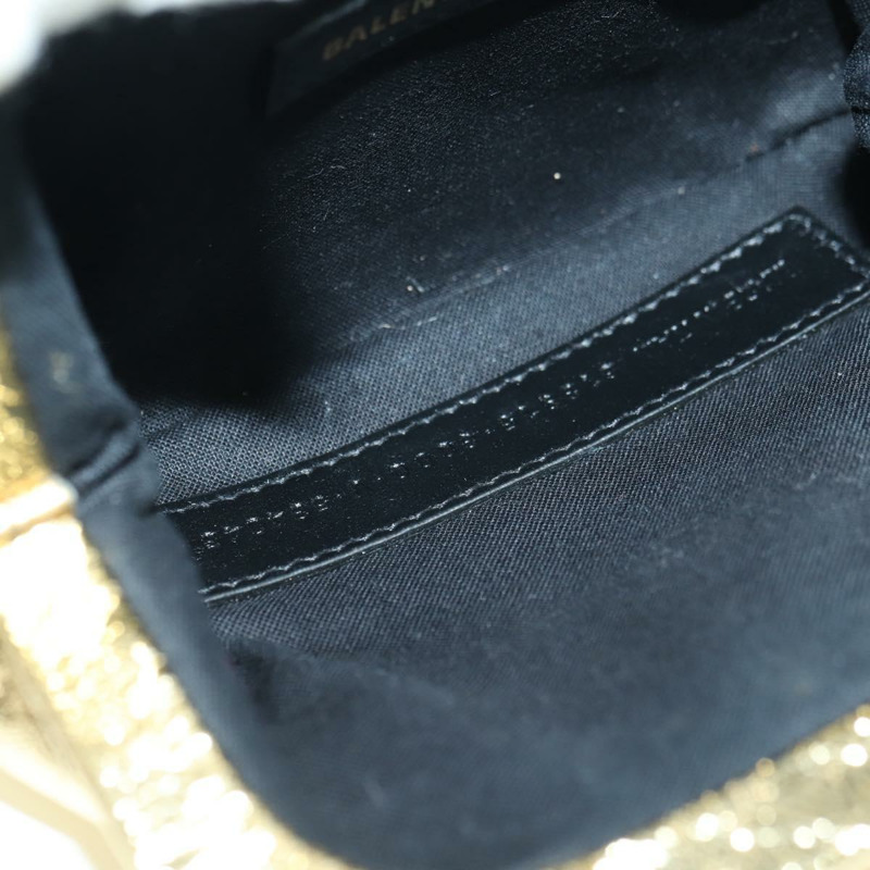 【日本直送】BALENCIAGA Cloud Coin 單肩包 皮革 金色 618915 正品 YKZ1511A-18