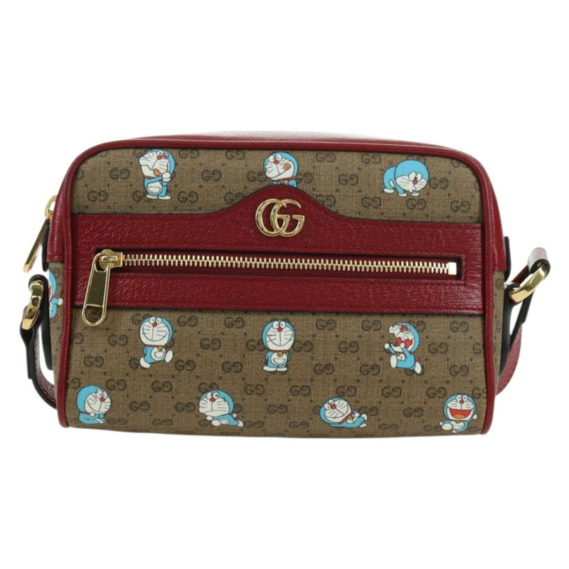 【日本直送】GUCCI Micro GG Supreme Doraemon 聯名手袋 PVC 米色 647784 正品 175960M-1