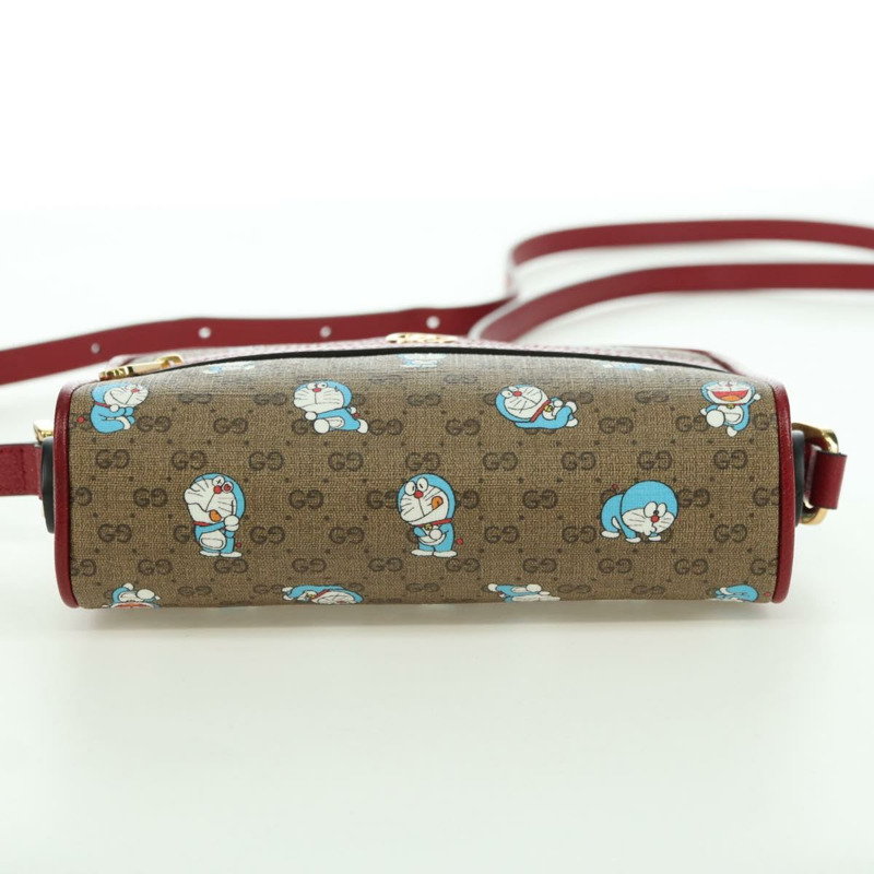 【日本直送】GUCCI Micro GG Supreme Doraemon 聯名手袋 PVC 米色 647784 正品 175960M-9
