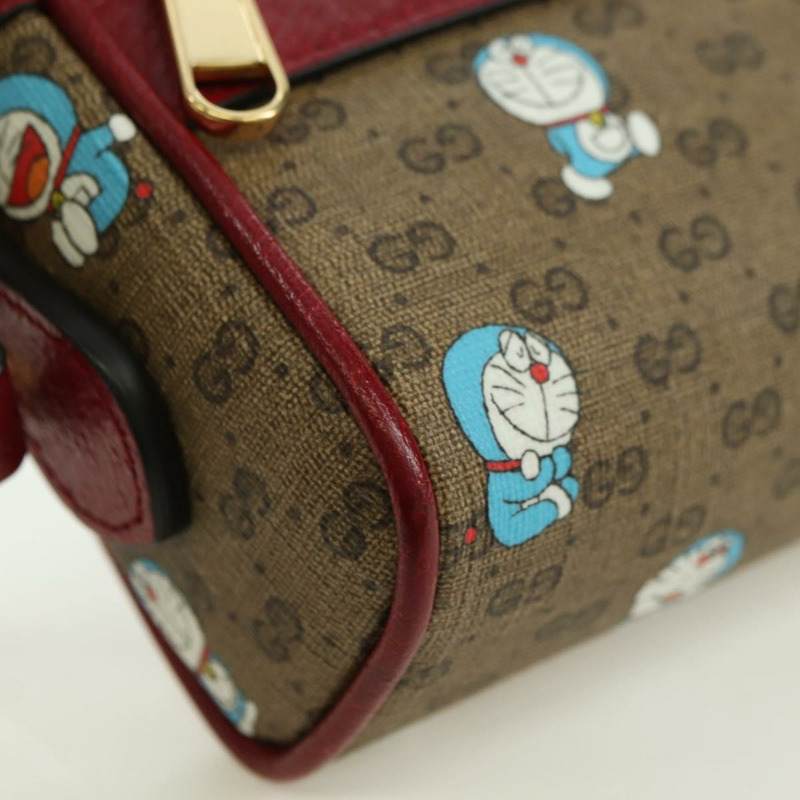 【日本直送】GUCCI Micro GG Supreme Doraemon 聯名手袋 PVC 米色 647784 正品 175960M-10