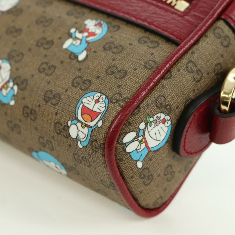 【日本直送】GUCCI Micro GG Supreme Doraemon 聯名手袋 PVC 米色 647784 正品 175960M-11