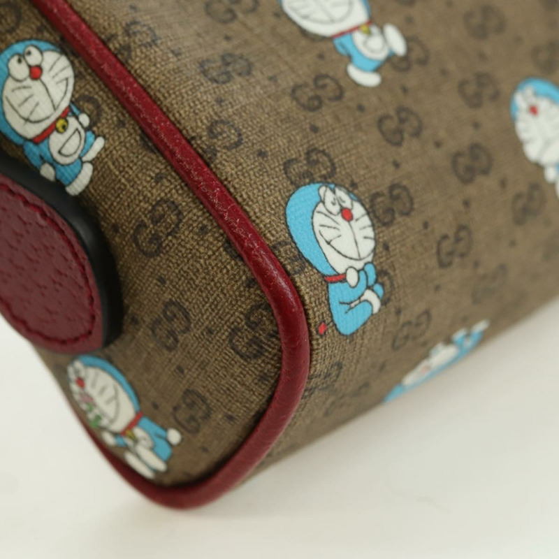 【日本直送】GUCCI Micro GG Supreme Doraemon 聯名手袋 PVC 米色 647784 正品 175960M-12