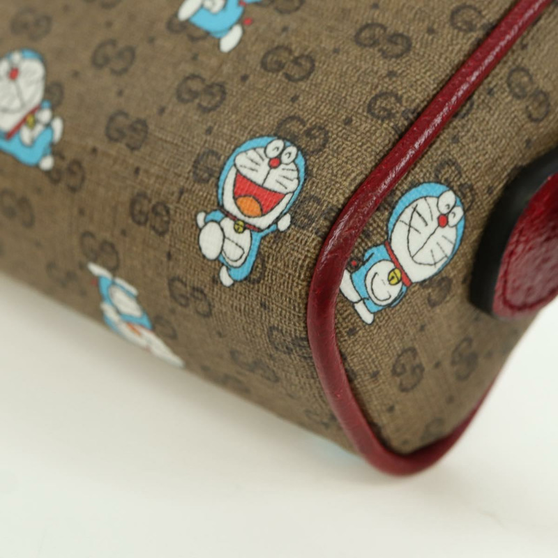 【日本直送】GUCCI Micro GG Supreme Doraemon 聯名手袋 PVC 米色 647784 正品 175960M-13