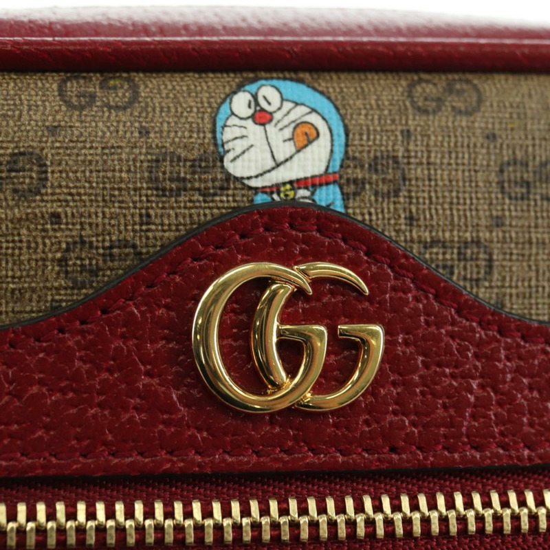【日本直送】GUCCI Micro GG Supreme Doraemon 聯名手袋 PVC 米色 647784 正品 175960M-14