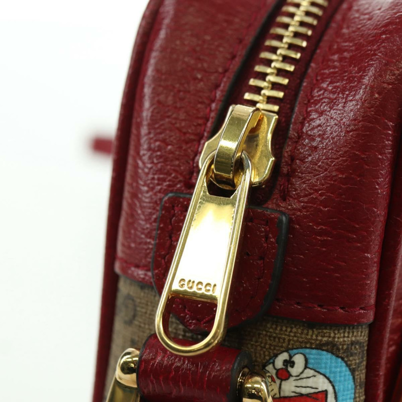 【日本直送】GUCCI Micro GG Supreme Doraemon 聯名手袋 PVC 米色 647784 正品 175960M-15