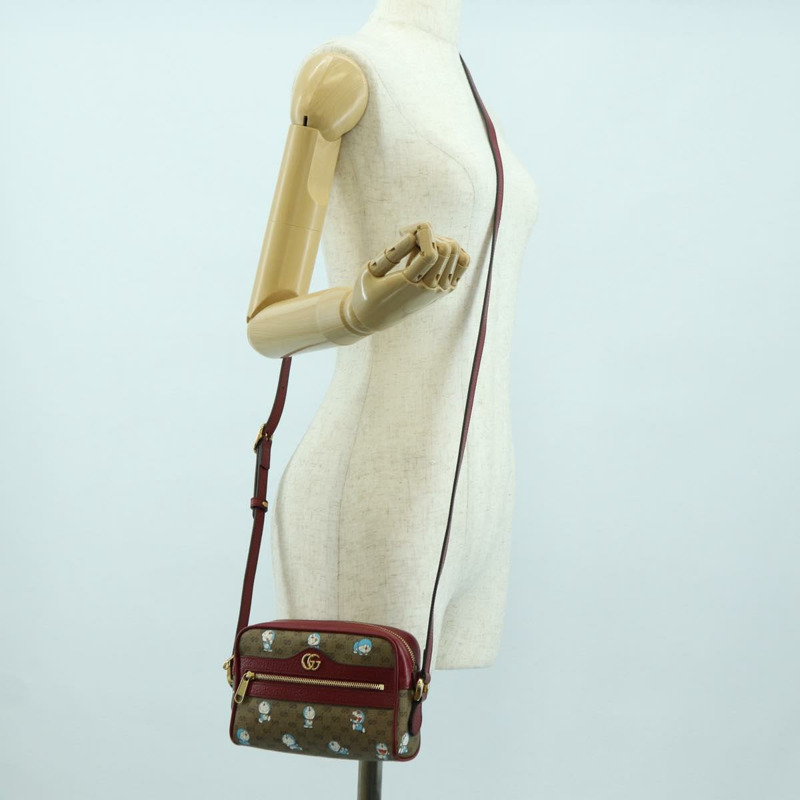 【日本直送】GUCCI Micro GG Supreme Doraemon 聯名手袋 PVC 米色 647784 正品 175960M-22