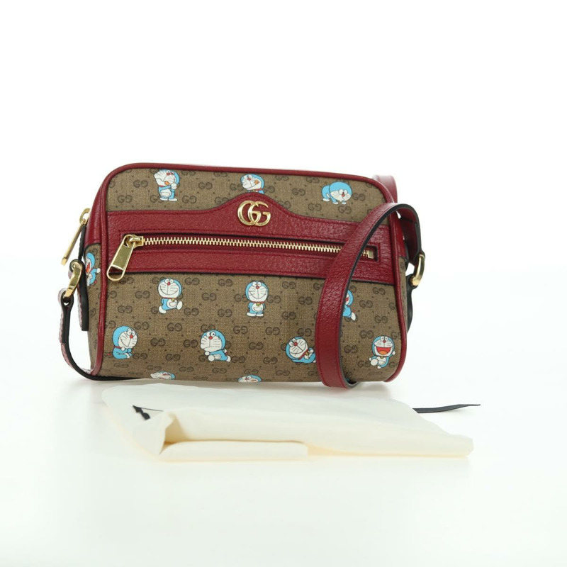 【日本直送】GUCCI Micro GG Supreme Doraemon 聯名手袋 PVC 米色 647784 正品 175960M-23