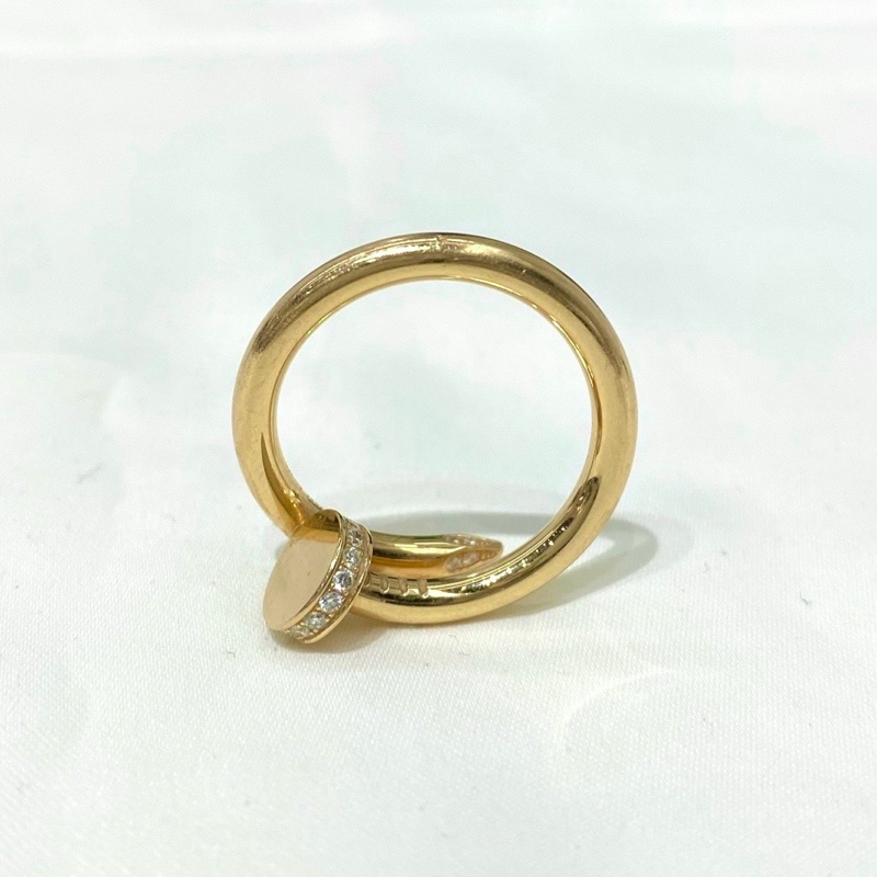 卡地亞/Cartier Juste un Clou系列黃金頭尾鑽釘子戒指，型號B4216900 53號手寸新編碼單品 🈚附件-2