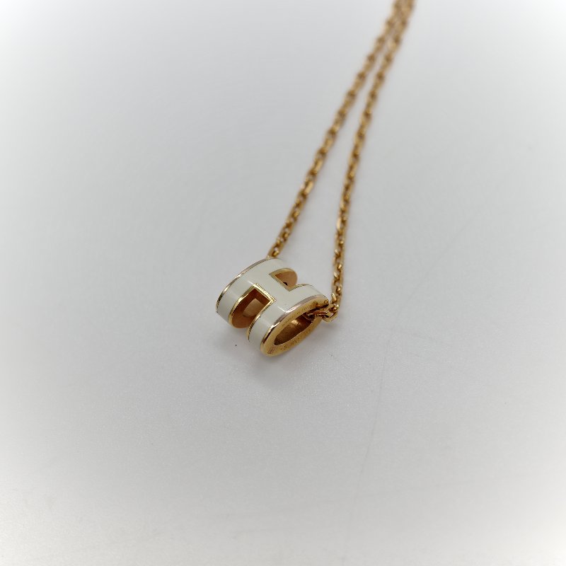 Hermes愛馬仕  pop h  白色項鍊-4