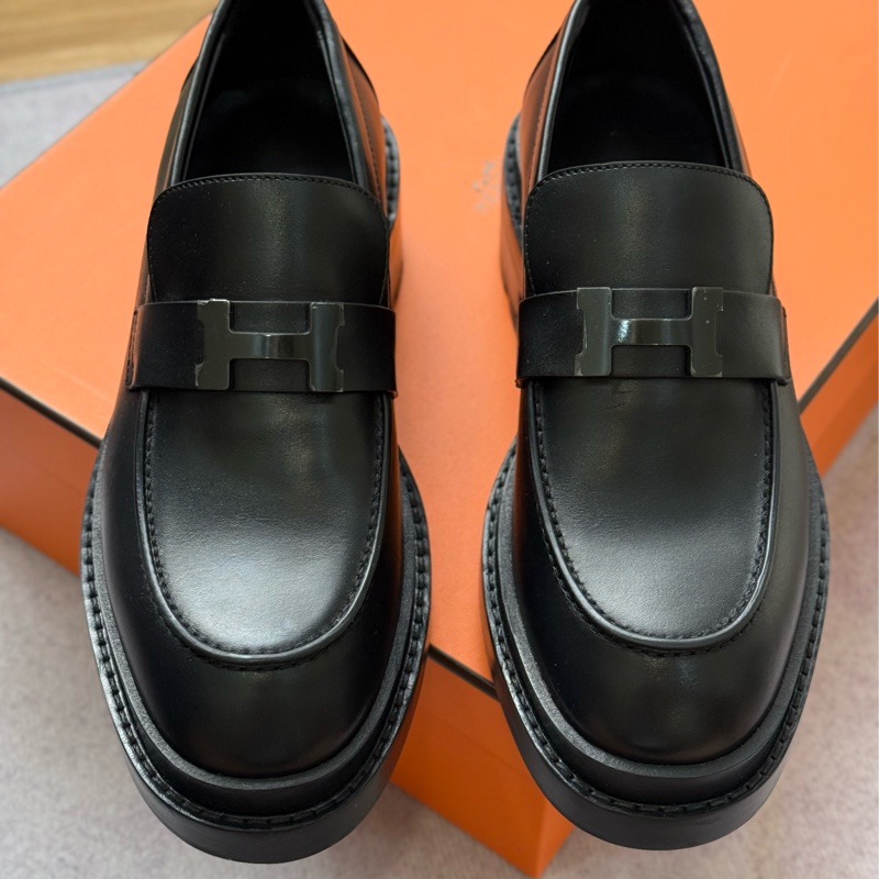 （2026/3月台灣專櫃購證🇹🇼全配）Hermes 限量全黑樂福鞋 購入五萬五-4