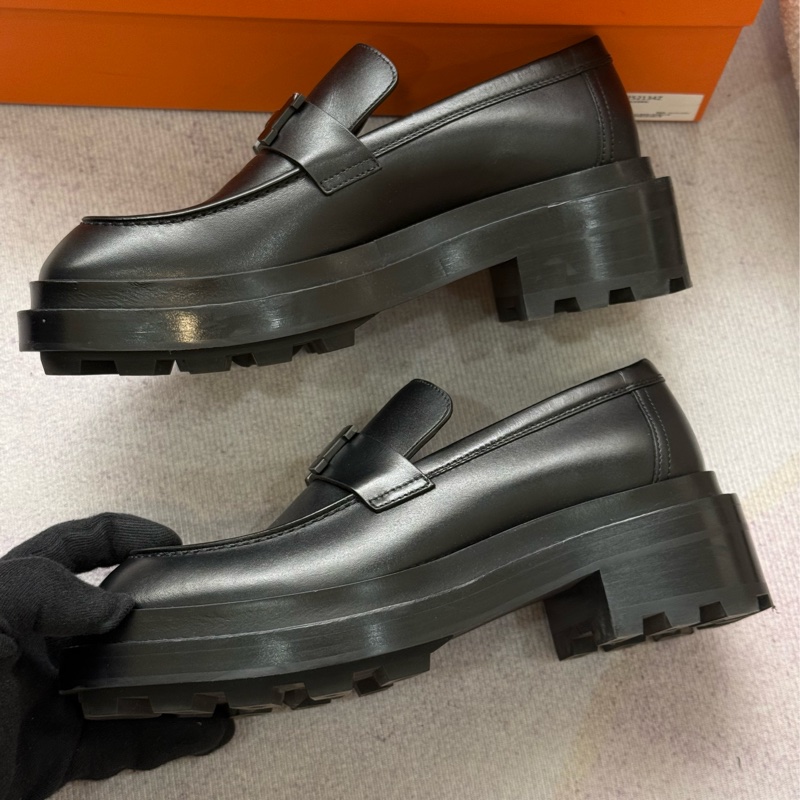 （2026/3月台灣專櫃購證🇹🇼全配）Hermes 限量全黑樂福鞋 購入五萬五-9