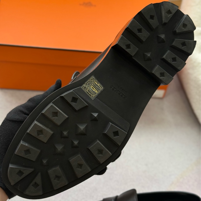 （2026/3月台灣專櫃購證🇹🇼全配）Hermes 限量全黑樂福鞋 購入五萬五-10