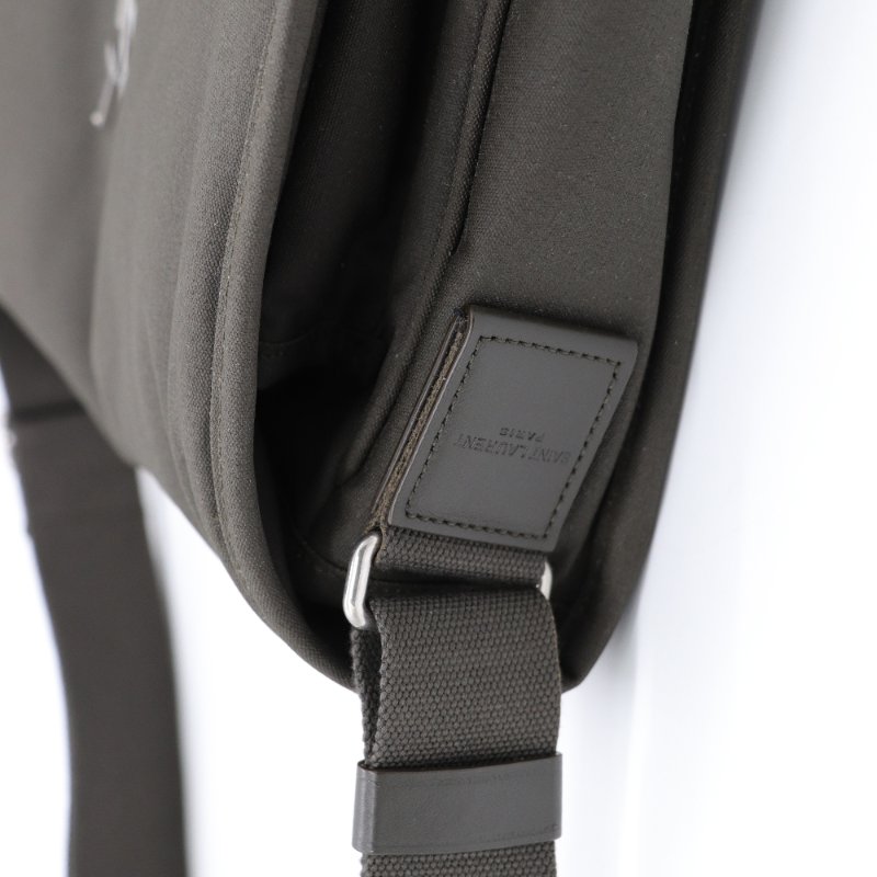 YSL  墨綠色郵差包-6