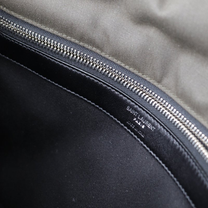 YSL  墨綠色郵差包-14