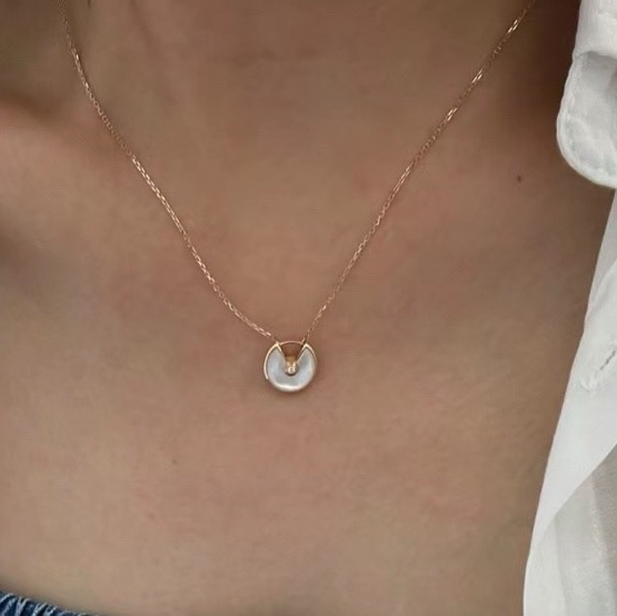 卡地亞/Cartier Amulette de Cartier項鍊 B3047100 18K黃金，鑽-3