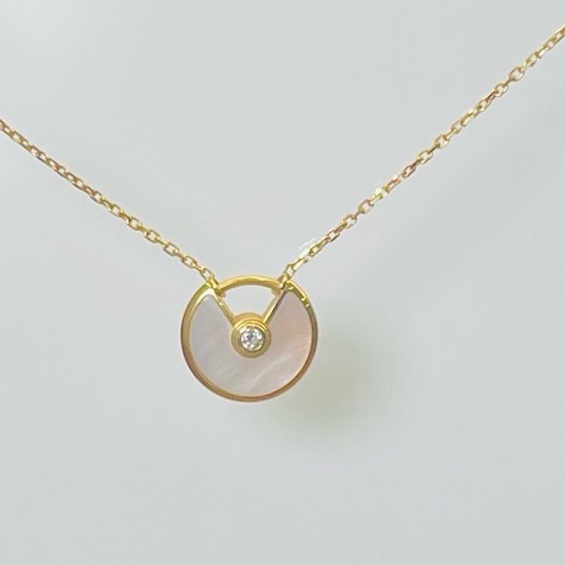 卡地亞/Cartier Amulette de Cartier項鍊 B3047100 18K黃金，鑽-5