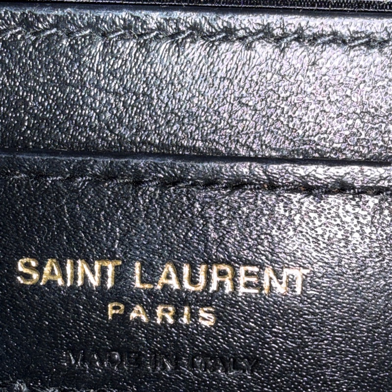 YSL 近全新 金扣 Envelope魚子醬信封包 中型-20